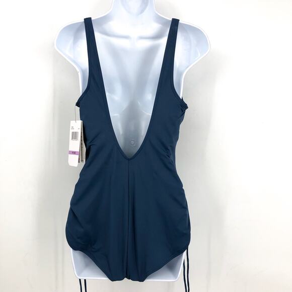 CONTOURS COCO REEF Keepsake Stellar One-Piece Swimsuit  US 14 38C Slate Ble NWT - Picture 5 of 12